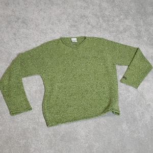 🌻COLUMBIA V-NECK LONG SLEEVE NUBBY SWEATER LARGE
